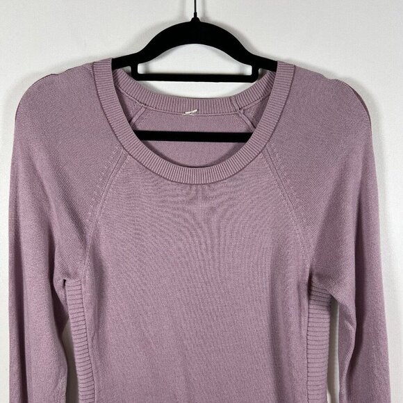 LULULEMON Hello Aloe Pullover Women's Sweater‎ Antoinette/Figue Size 4 athletic - Picture 5 of 9